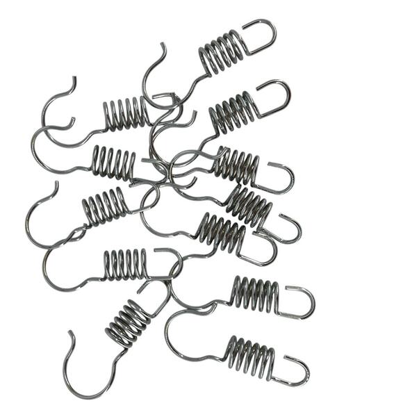 Spring Shaped Shower Curtain Rings Hooks 12 - Picture 1 of 5